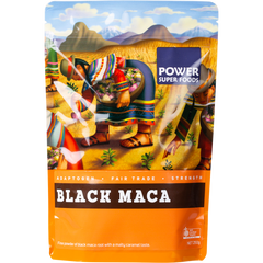 Certified organic black maca powder finely ground root