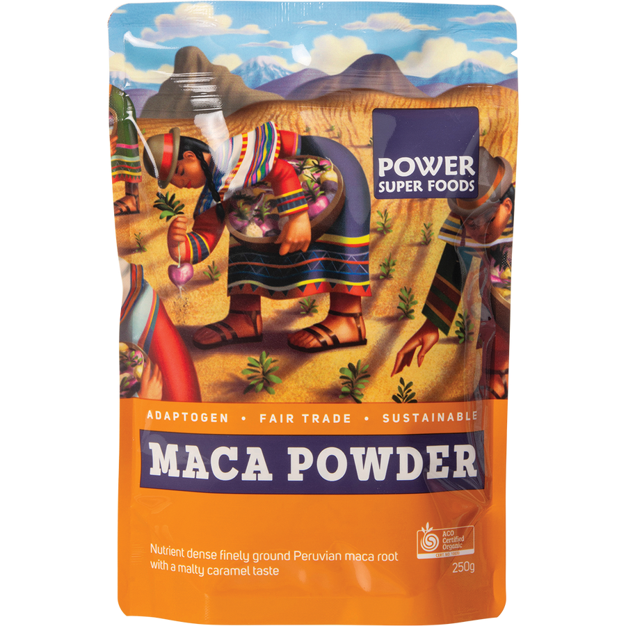 Certified organic maca powder natural superfood supplement