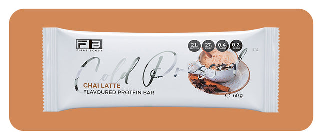 Fibre Boost Chai Latte cold pressed protein bar single bar