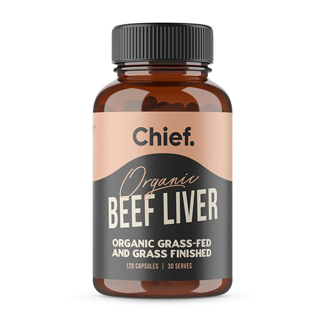 Chief Nutrition Organic Beef Liver 120 Capsules