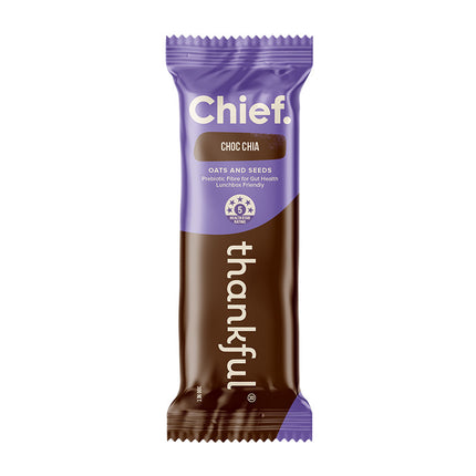 Chief Nutrition Thankful Bar - Choc Chia 30g (Pack of 12)