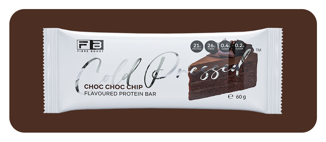 Fibre Boost Cold Pressed Coconut Choc Chip flavoured Protein Bar