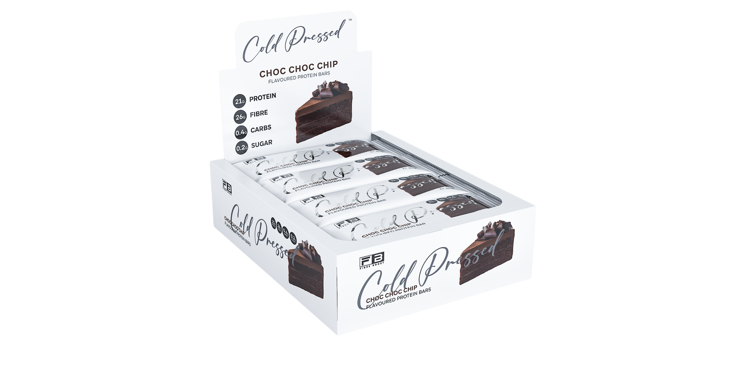 Fibre Boost Cold Pressed Coconut Choc Chip flavoured Protein Bar
