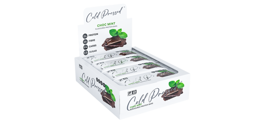 Fibre Boost Cold Pressed Choc Mint flavoured Protein Bar