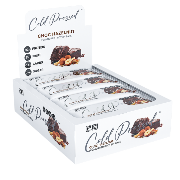 Fibre Boost Cold Pressed Choc Hazelnut flavoured Protein Bar
