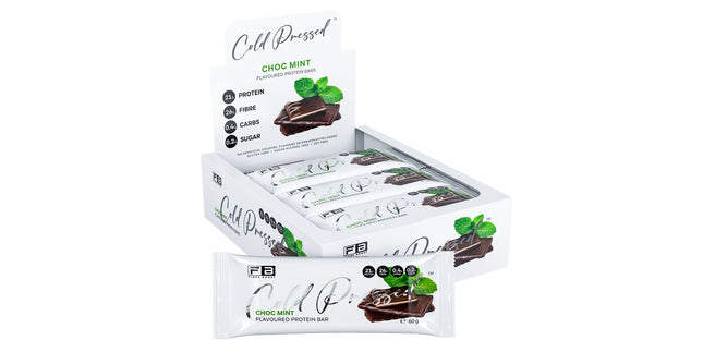 Fibre Boost Cold Pressed Choc Mint flavoured Protein Bar