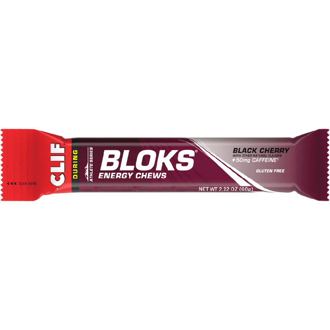 Clif Bloks energy chew package on a white background
