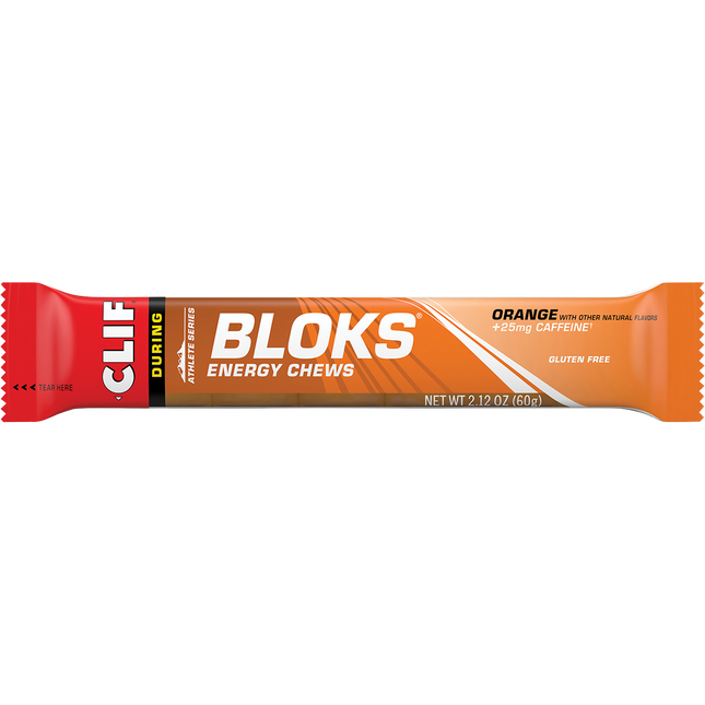Clif Bloks energy chew package on a white background