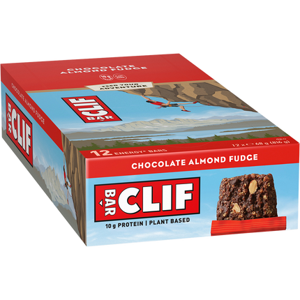 Clif chocolate almond fudge nutrition bar for sustained energy