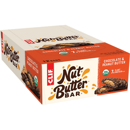Box of Clif Nut Butter Bars with a clear background