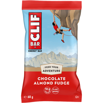 Clif energy bar chocolate almond fudge with oats and almonds