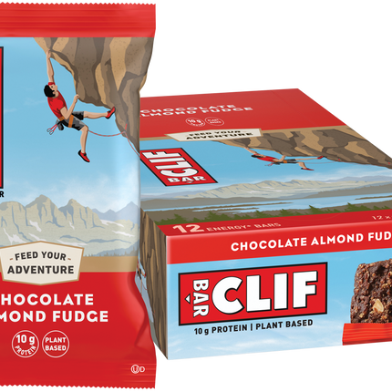 Clif energy bar chocolate almond fudge plant based snack bar