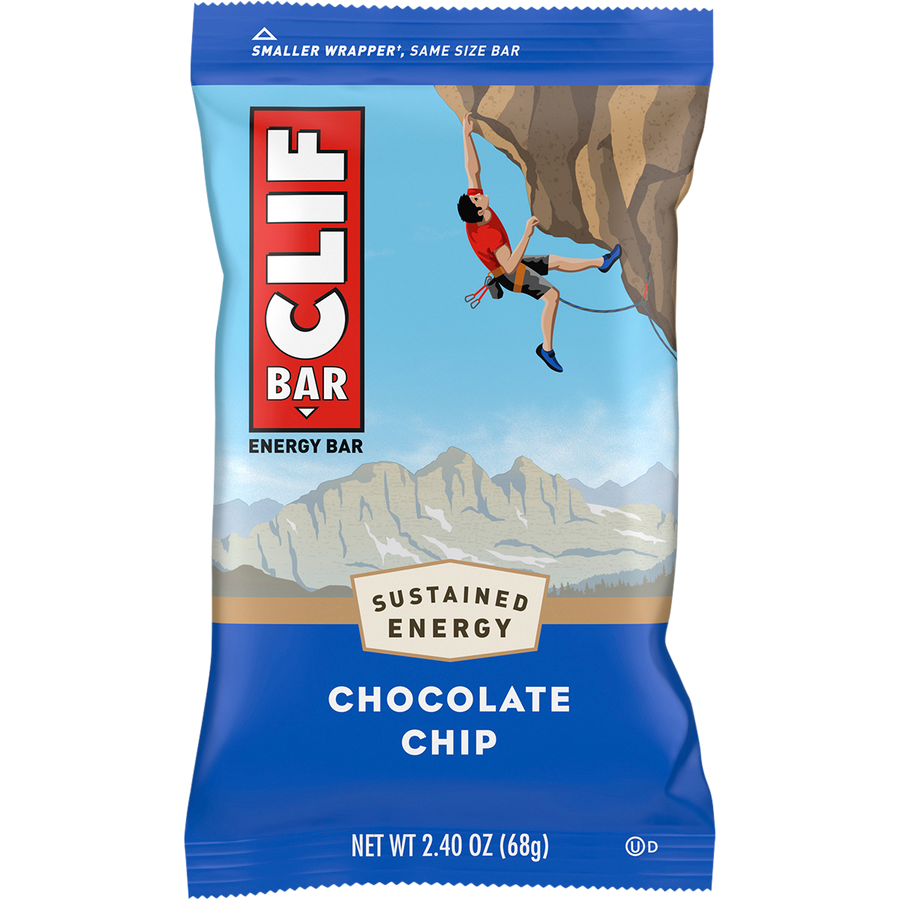 Clif energy bar chocolate chip 12 pack box