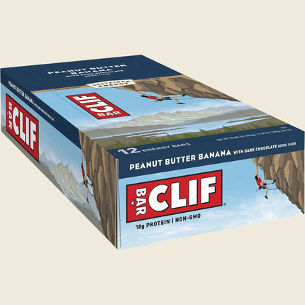 Clif energy bar peanut butter banana pack of 12 bars for performance fuel