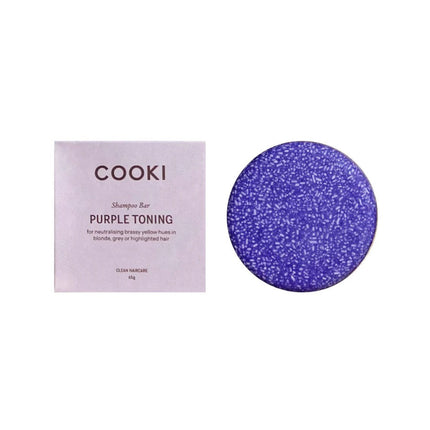 Cooki Haircare Purple Shampoo Bar In Box 65g