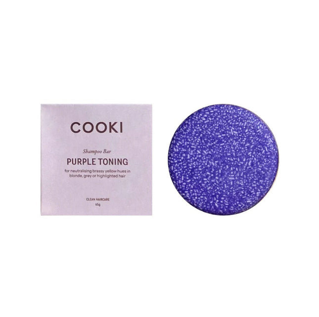 Cooki Haircare Purple Shampoo Bar In Box 65g