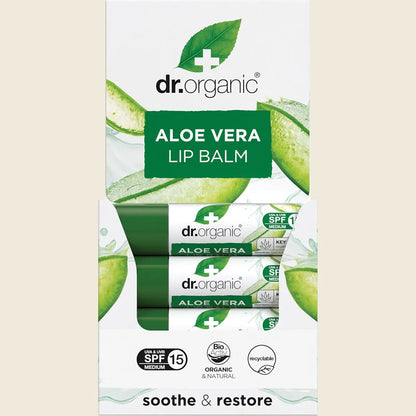Dr. Organic Lip Balm SPF 15 Aloe Vera 5.7ml