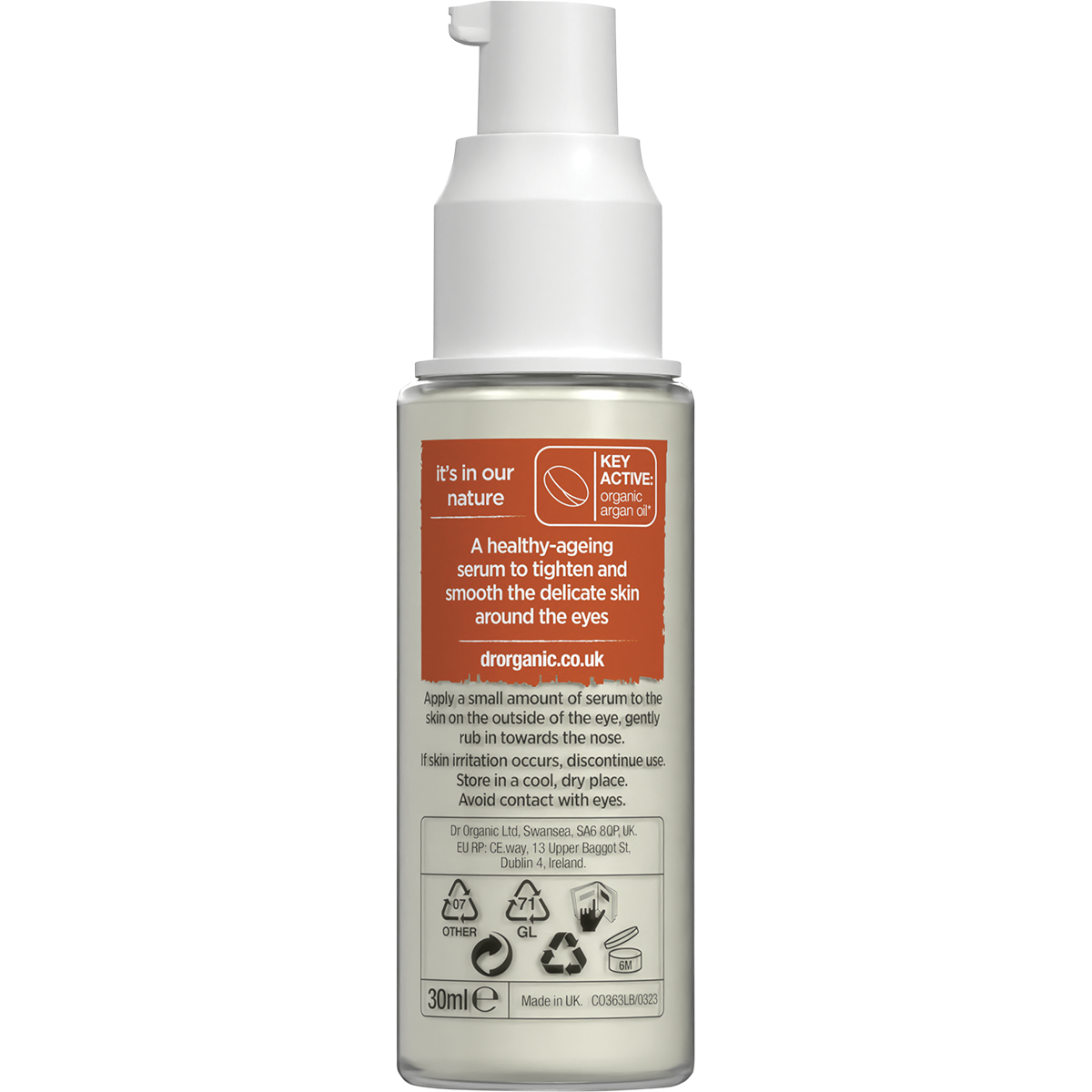 Eye Serum Tightening Organic Moroccan Argan Oil