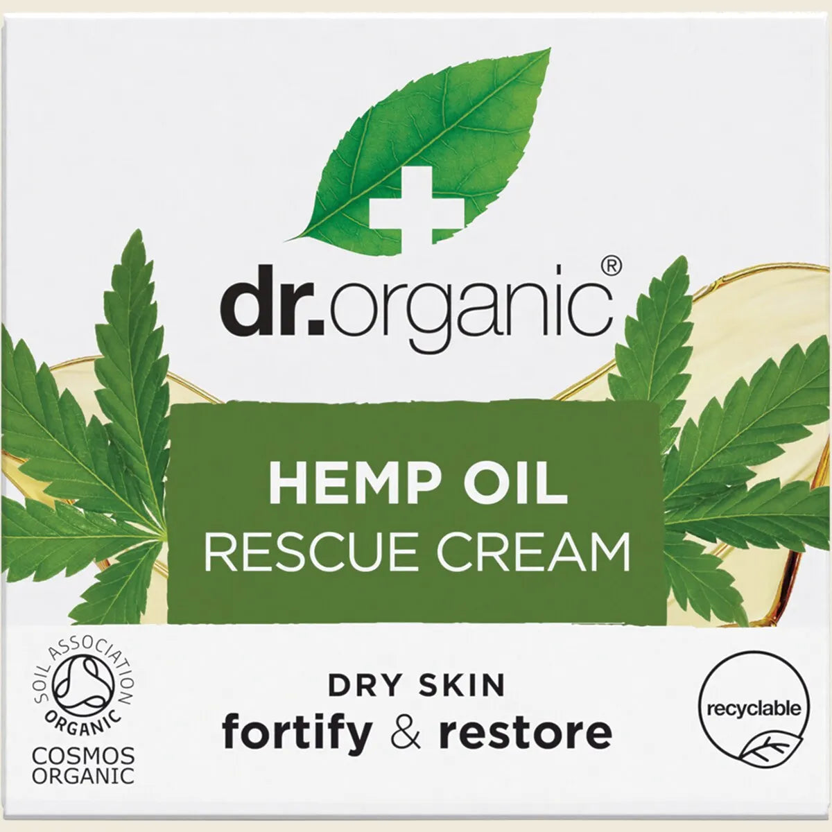 Dr. Organic Rescue Cream Hemp Oil 50ml