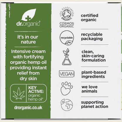 Dr. Organic Rescue Cream Hemp Oil 50ml