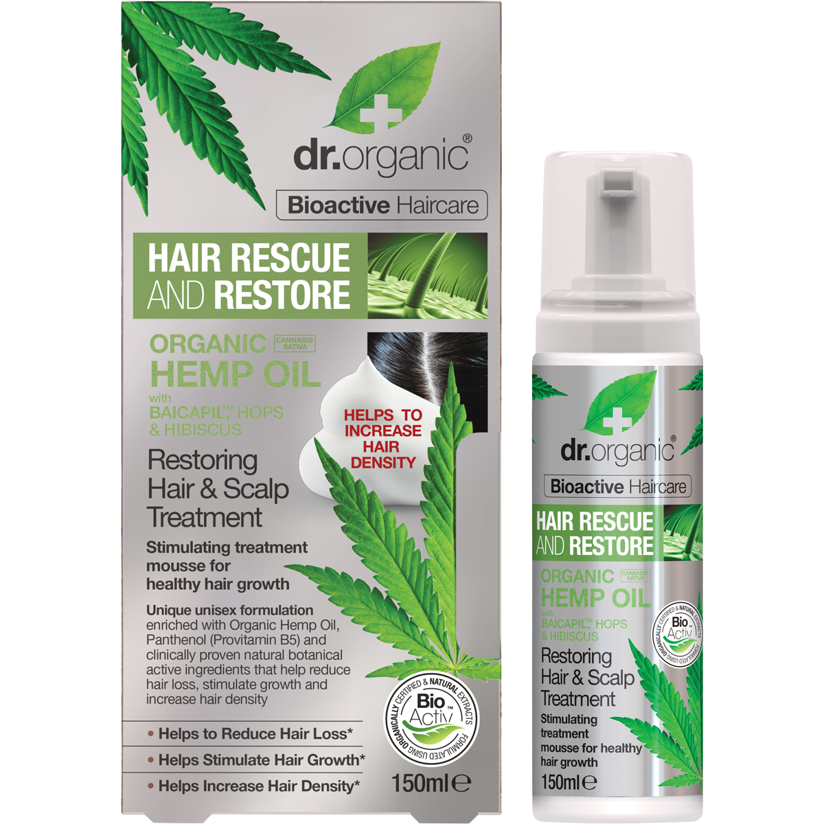 Hair & Scalp Treatment Mousse Rescue Restore Hemp Oil