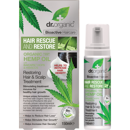 Hair & Scalp Treatment Mousse Rescue Restore Hemp Oil