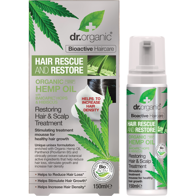Hair & Scalp Treatment Mousse Rescue Restore Hemp Oil