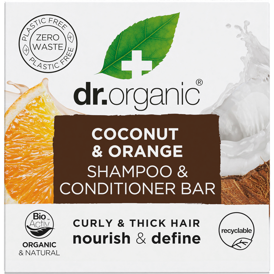 Shampoo & Conditioner Bar Coconut Orange Curly & Thick