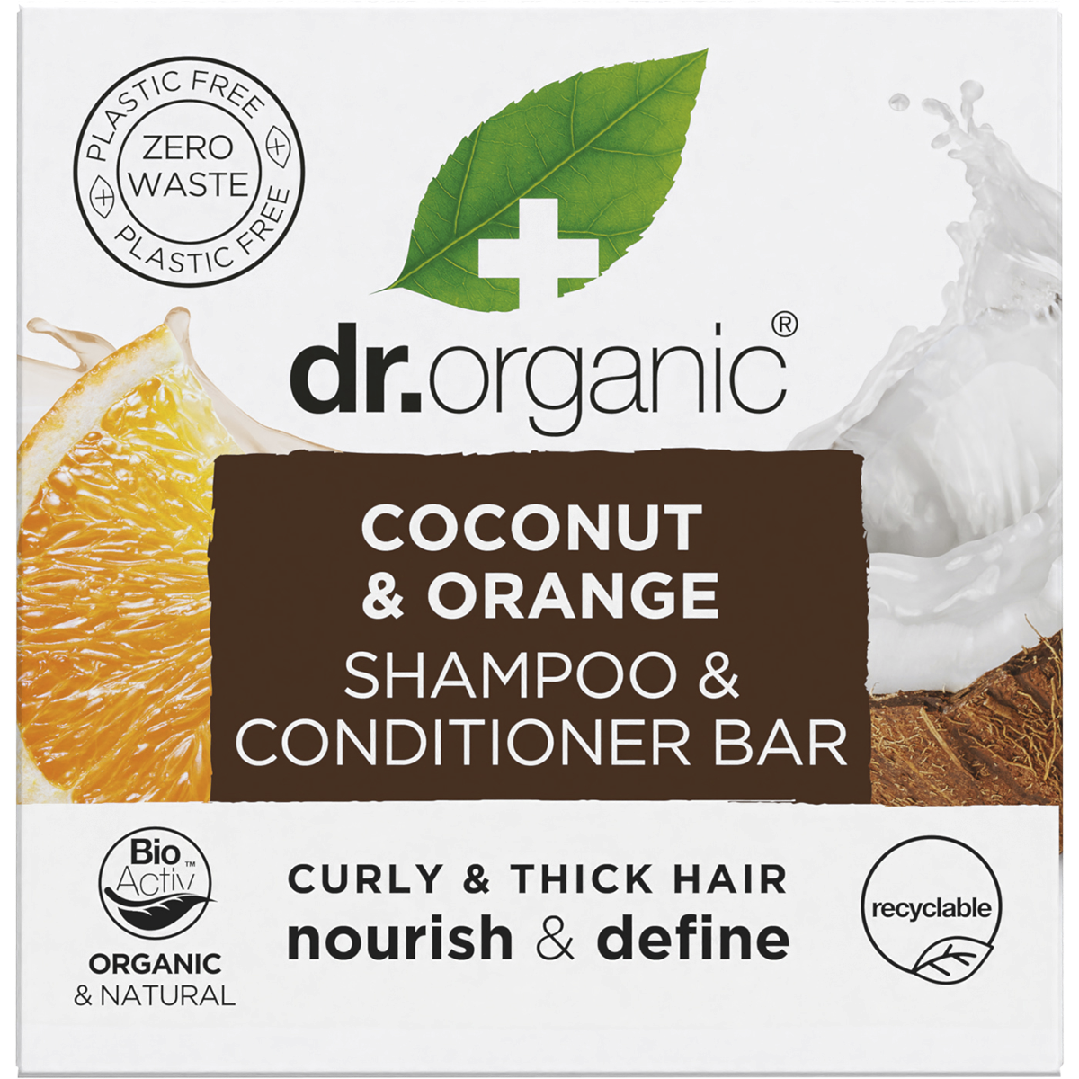 Shampoo & Conditioner Bar Coconut Orange Curly & Thick