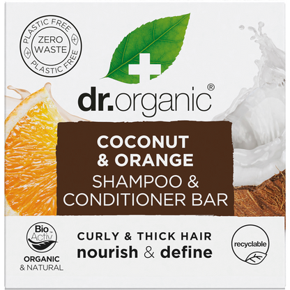 Shampoo & Conditioner Bar Coconut Orange Curly & Thick