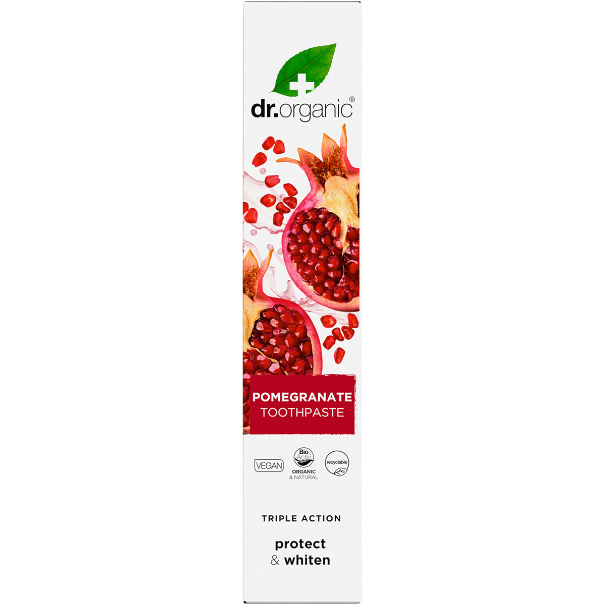 Toothpaste Whitening Organic Pomegranate