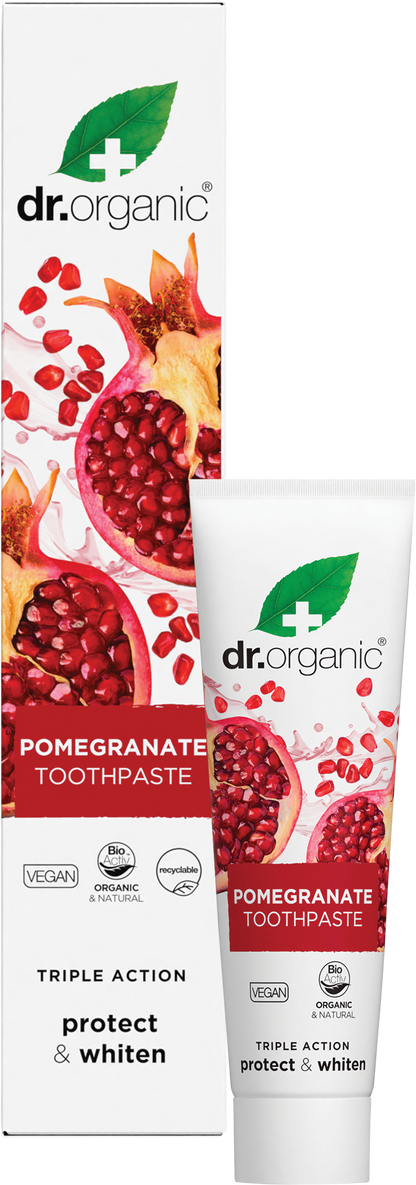 Toothpaste Whitening Organic Pomegranate