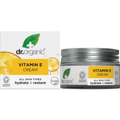 Dr Organic Cream Vitamin E 50ml jar with outer box