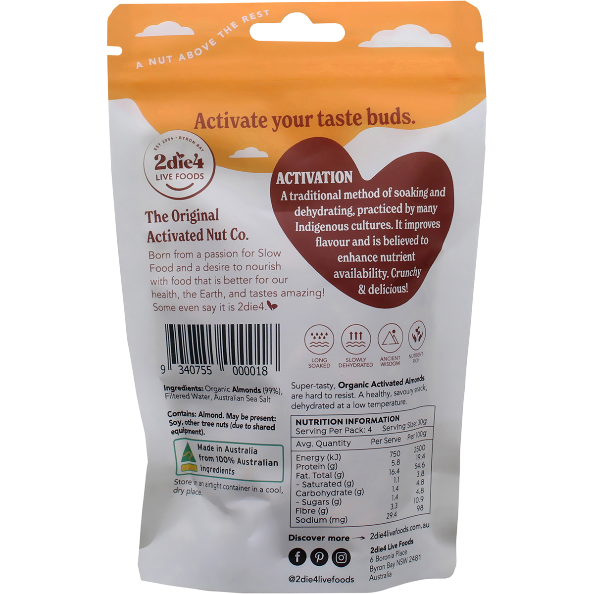 Organic Activated Almonds