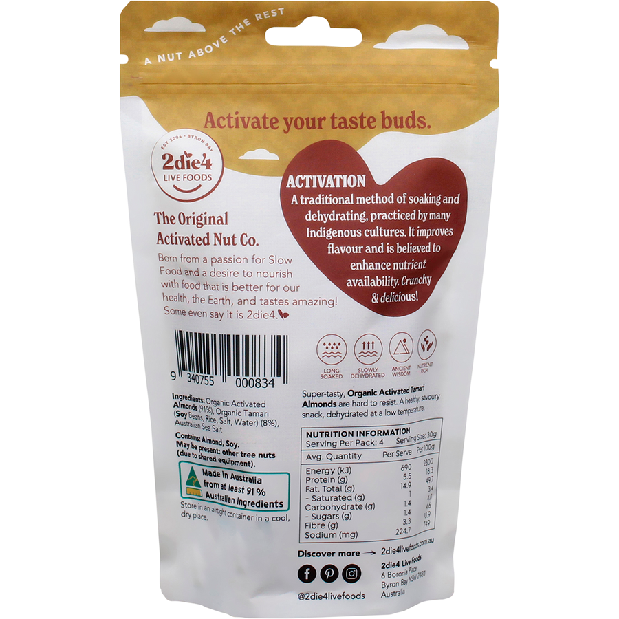 Organic Activated Tamari Almonds