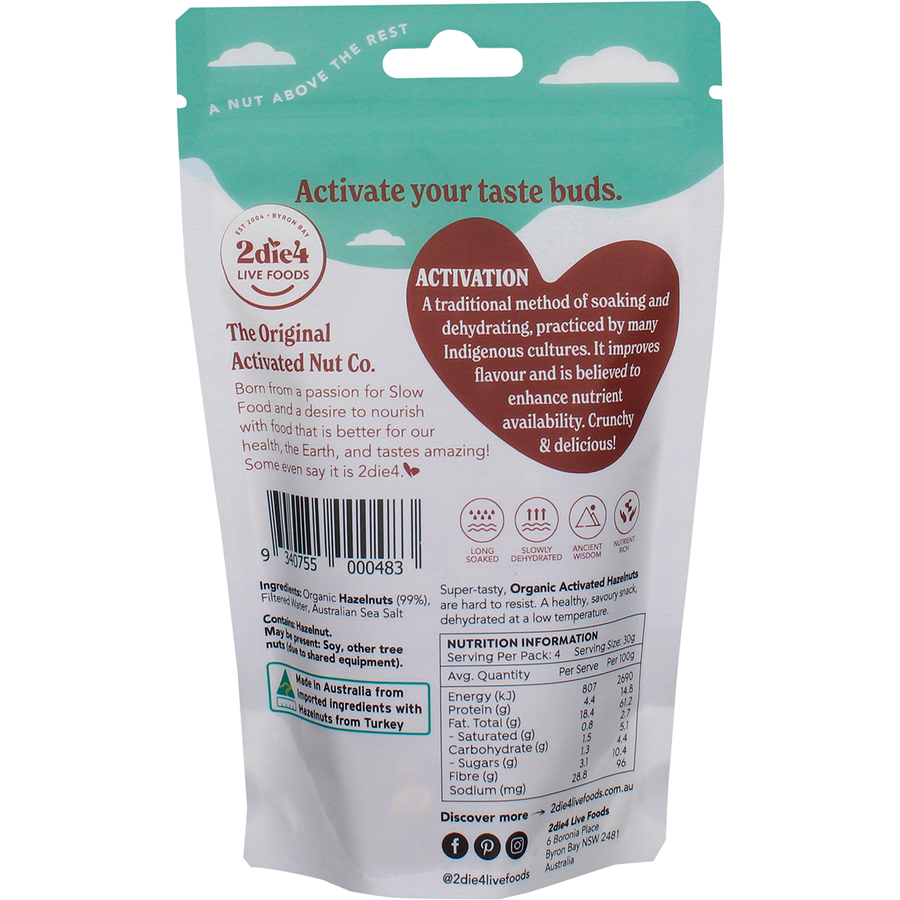 Organic Activated Hazelnuts