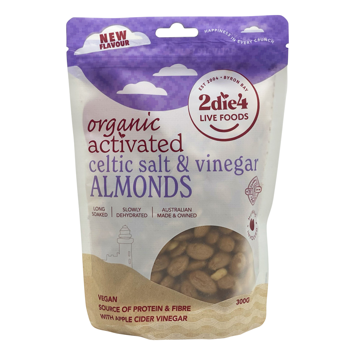 Organic Activated Celtic Salt & Vinegar Almonds