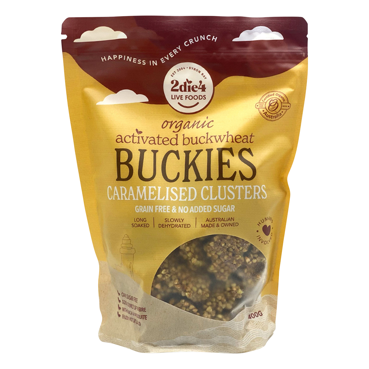 Organic Activated Buckies Caramelised Clusters