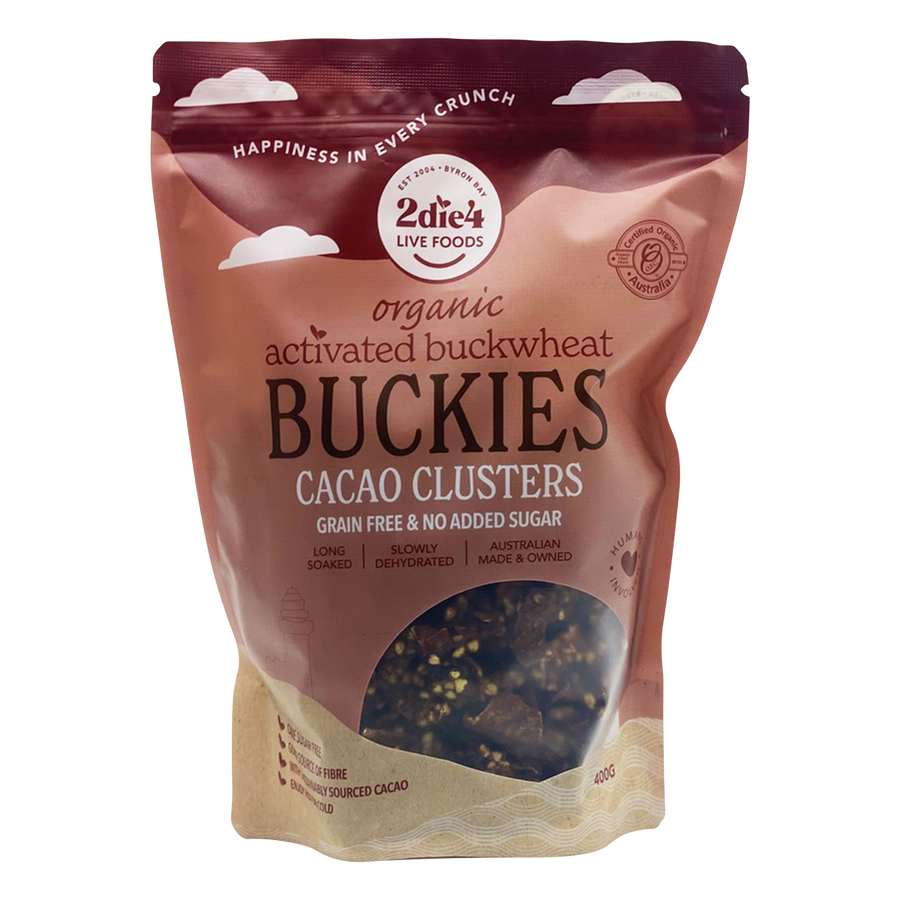 Organic Activated Buckies Cacao Clusters