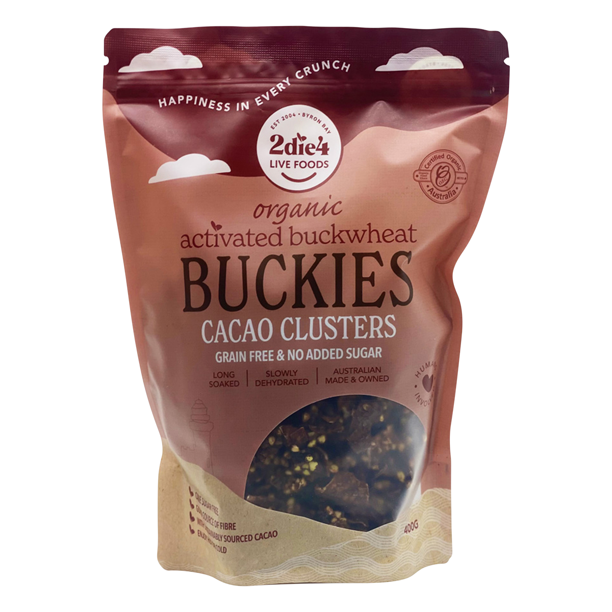 Organic Activated Buckies Cacao Clusters