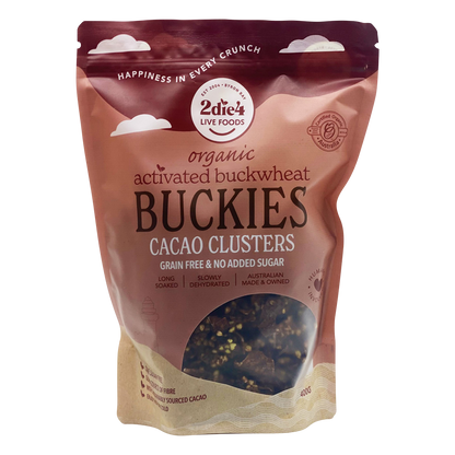 Organic Activated Buckies Cacao Clusters