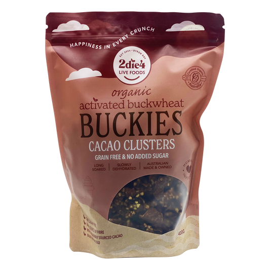 Organic Activated Buckies Cacao Clusters