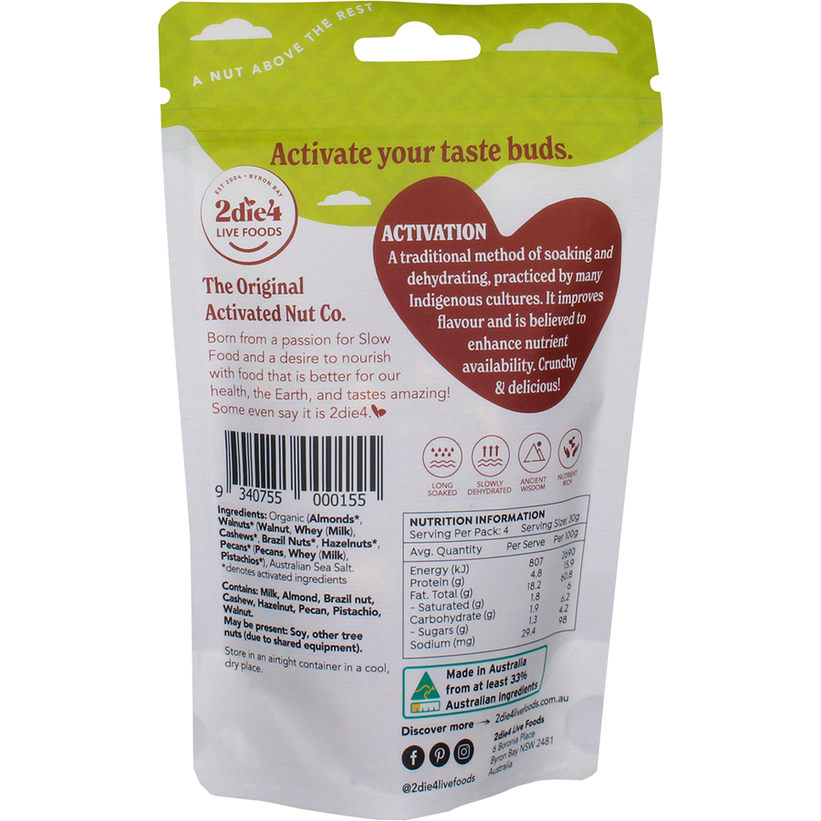 Organic Activated Mixed Nuts with Fresh Whey