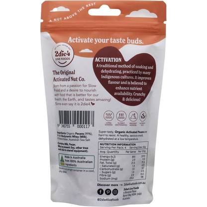 Organic Activated Pecans with Fresh Whey