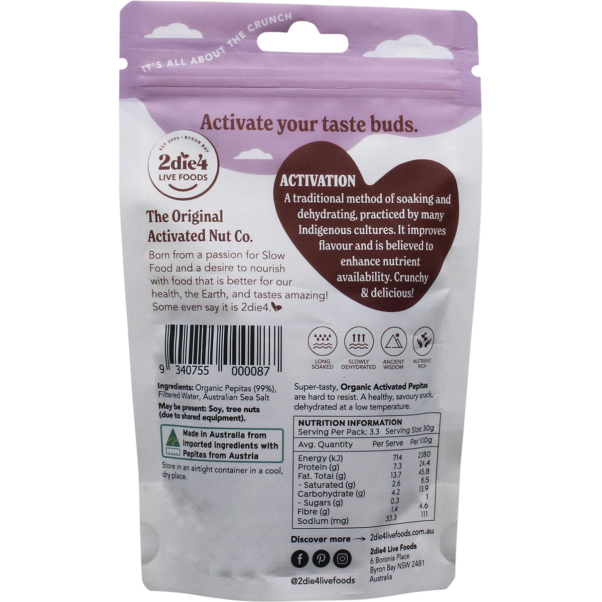 Organic Activated Pepitas