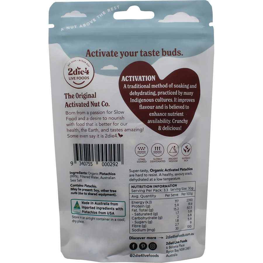 Organic Activated Pistachios
