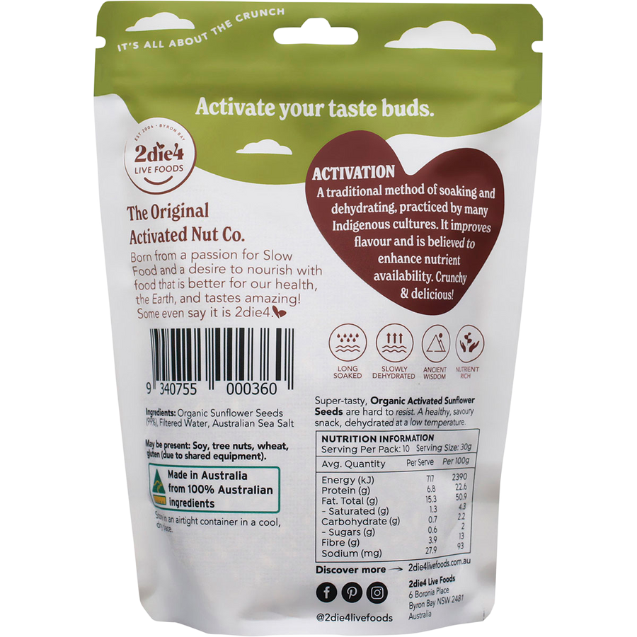 Organic Activated Sunflower Seed