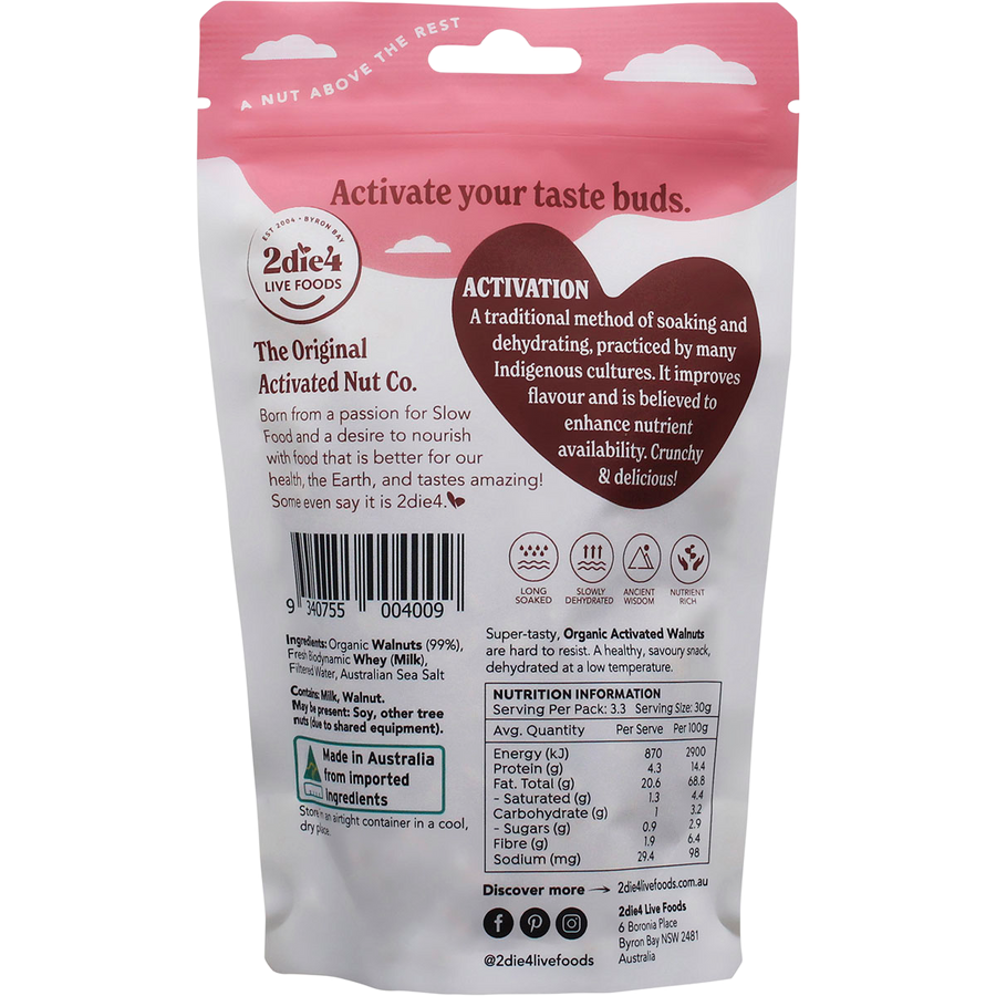 Organic Activated Walnuts with Fresh Whey