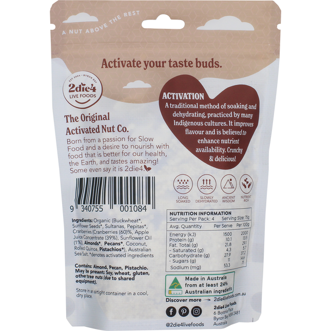 Organic Activated Muesli Vegan
