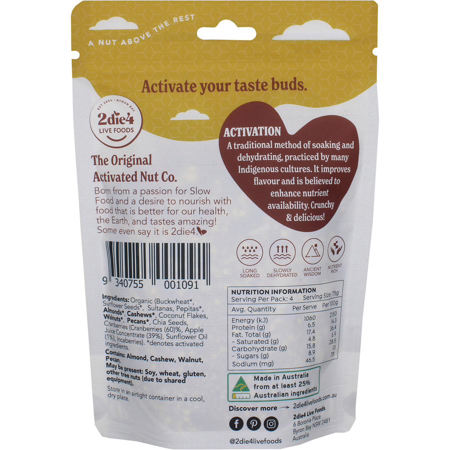 Organic Activated Paleo Muesli